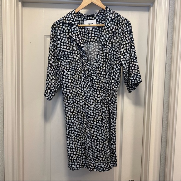 Pistola Fiona Star Print Wrap Dress XS - Picture 3 of 7